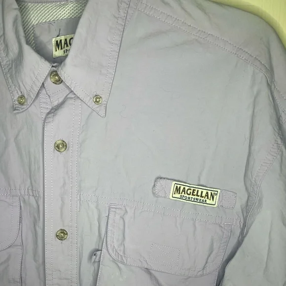 Men’s Magellan Fishing Short Sleeve Button Down Shirt Size Large - Picture 2 of 8